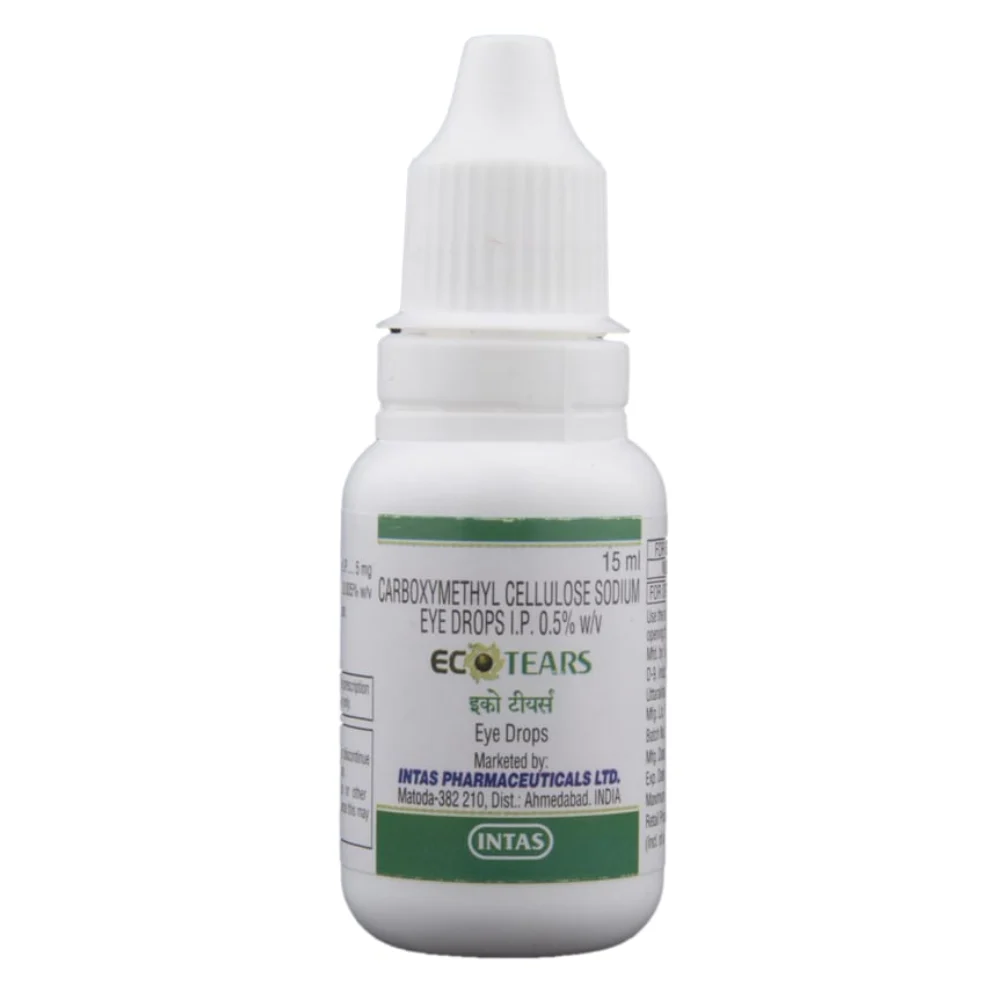 0.5% w/v ECOTEARS CARBOXYMETHYL CELLULOSE SODIUM IP EYE DROPS