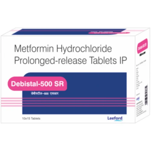 500 mg Debistal-500 SR Metformin Hydrochloride Prolonged-release IP Tablets