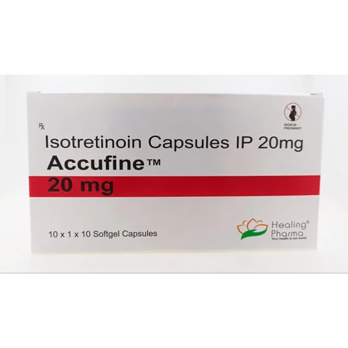 20 mg Accufine Isotretinoin IP Capsules