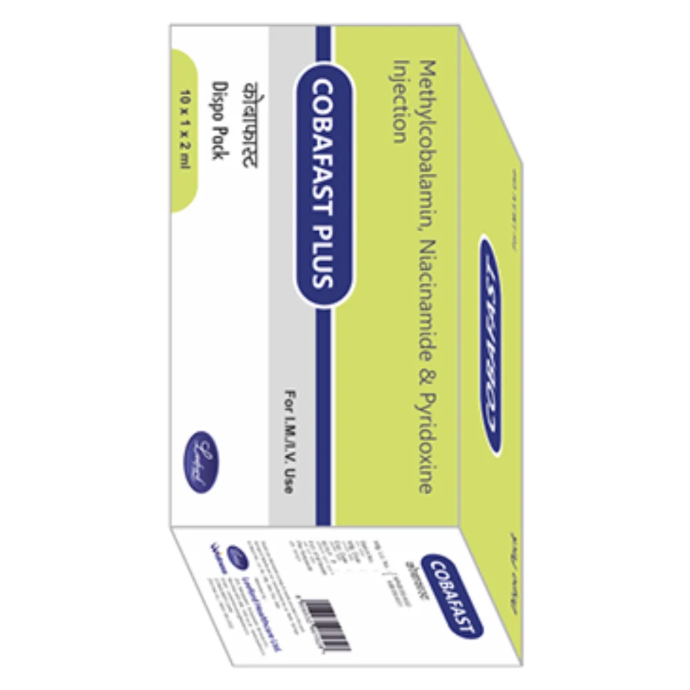 COBAFAST PLUS Methylcobalamin, Niacinamide & Pyridoxine Injection
