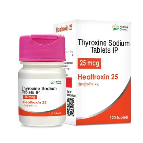 25 mg Healtroxin 25 Thyroxine Sodium IP Tablets