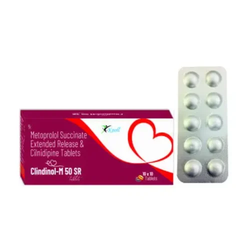 Clindinol-M 50 SR Metoprolol Succinate Extended Release & Cilnidipine Tablets