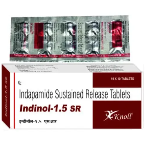 1.5 mg Indinol-1.5 SR Indapamide Sustained Release Tablets