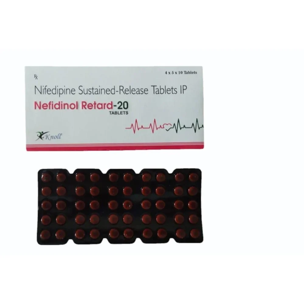 20 mg Nefidinol Retard-20 Nifedipine Sustained-Release IP Tablets