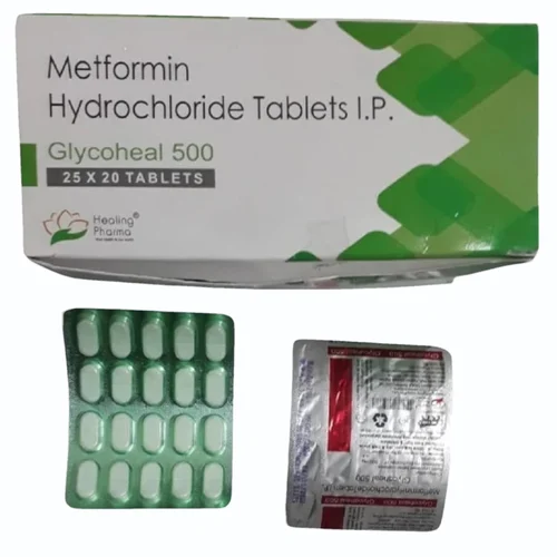 500 mg Glycooheal 500 Metformin Hydrochloride I.P. Tablets