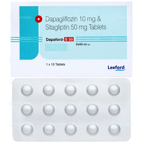 Dapaford-S 50 Dapagliflozin 10 mg & Sitagliptin 50 mg Tablets