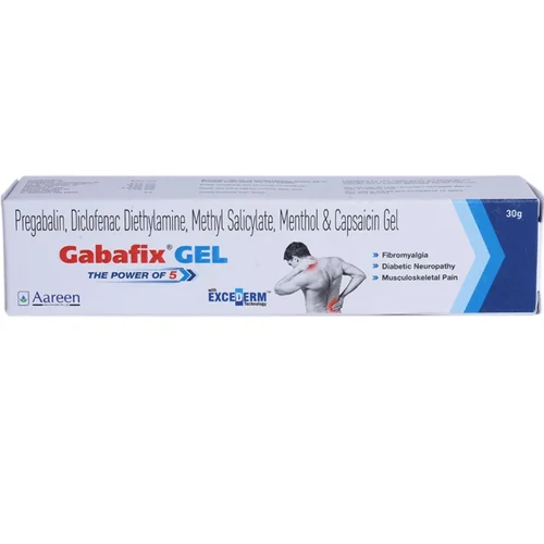 Gabafix Pregabalin, Diclofenac Diethylamine, Methyl Salicylate, Menthol & Capsaicin Gel