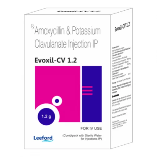 Evoxil-CV 1.2 Amoxycillin & Potassium Clavulanate IP Injection
