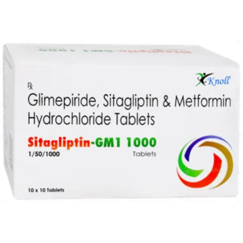 Sitagliptin-GM 1 1000 Glimepiride, Sitagliptin & metformin Hydrochloride Tablets