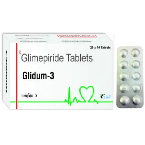 3 mg Glidum-3 Glimepiride Tablets