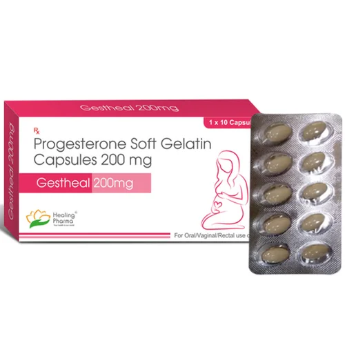 200 mg Gestheal 200mg Progesterone Soft Gelatin Capsules