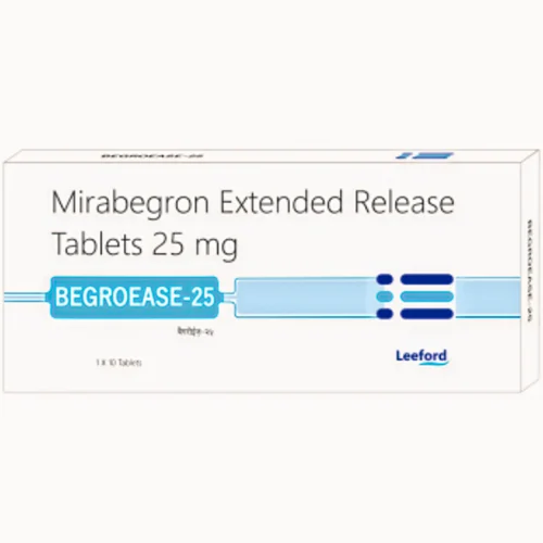 25 mg BEGROEASE-25 Mirabegron Extended Release Tablets