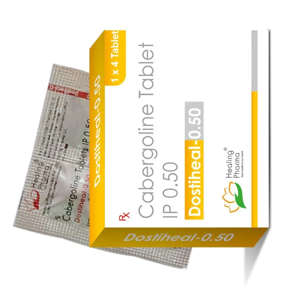 0.50 mg Dostiheal-0.50 Cabergoline IP Tablets