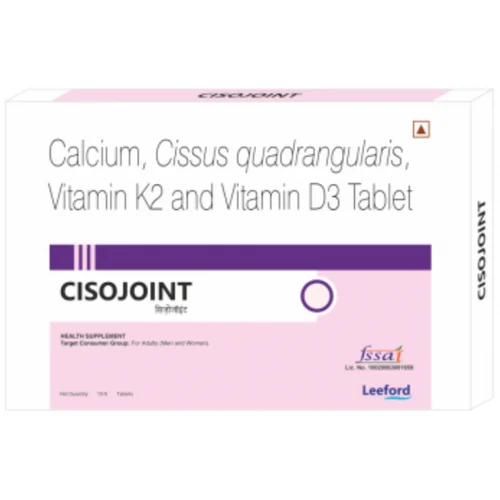 CISOJOINT Calcium, Cissus quadrangularis, Vitamin K2 and Vitamin D3 Tablet