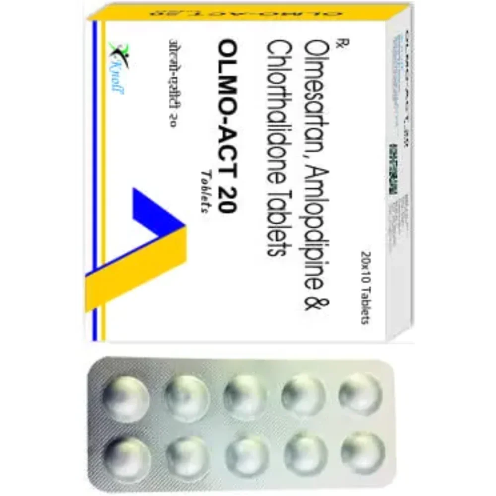 20 mg OLMO-ACT 20 Olmesartan, Amlopdipine & Chlorthalidone Tablets