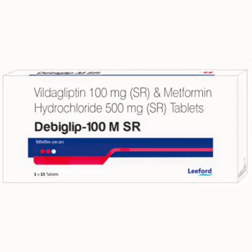 Debiglip-100 M SR Vildagliptin 100 mg (SR) & Metformin Hydrochloride 500 mg (SR) Tablets