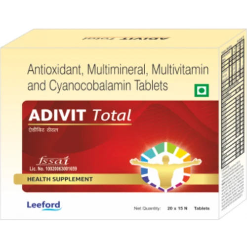 ADIVIT Total Antioxidant, Multimineral, Mutivitamin and Cyanocobalamin Tablets