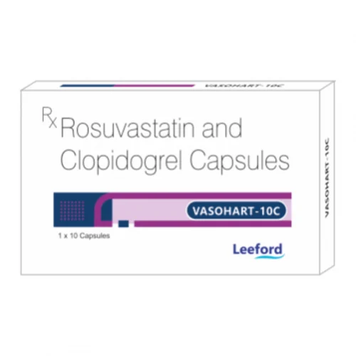 VASOHART-10C Rosuvastatin and Clopidogrel Capsules