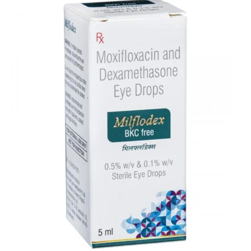 Milflodex BKC free Moxifloxacin Dexamethasone Eye Drops