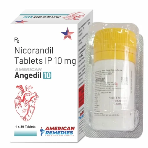 10 mg Angedil 10 Nicorandil IP Tablets