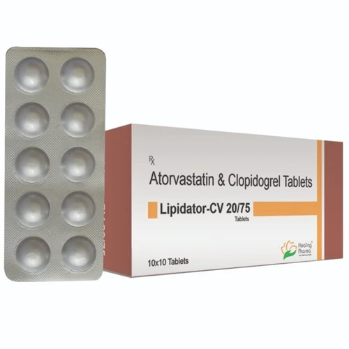 Lipidator-CV 20/75 Atrorvastatin & Clopidogrel Tablets