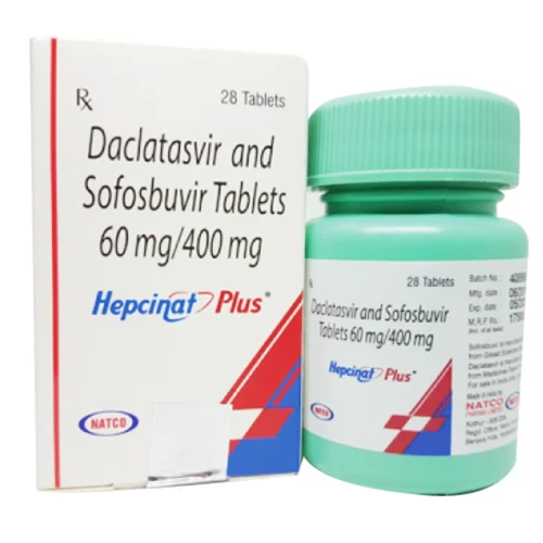 60 mg/400 mg Hepcinat Plus Daclatasvir and Sofosbuvir Tablets