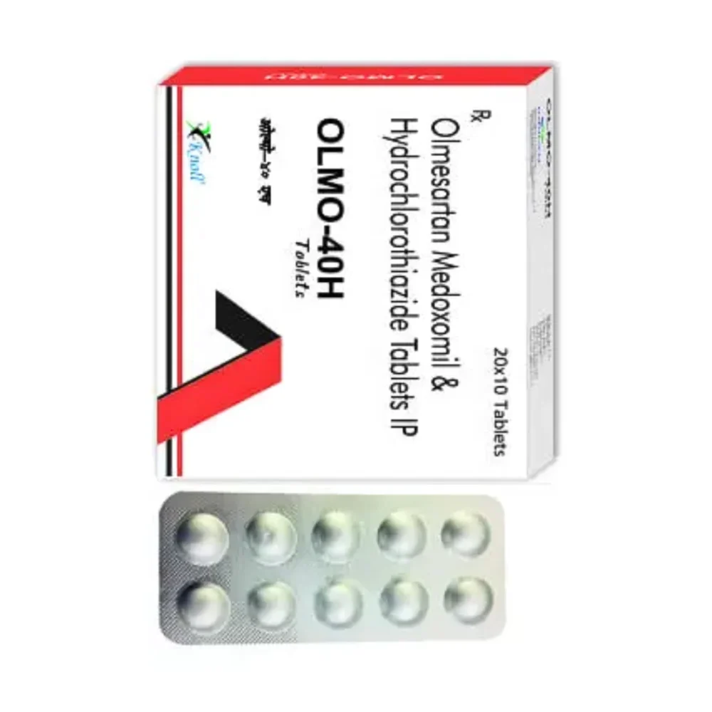 40 mg OLMO-40H Olmesartan Medoxomil & Hydrochlorothiazide IP Tablets