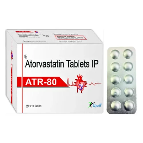 80 mg ATR-80 Atorvastatin IP Tablets