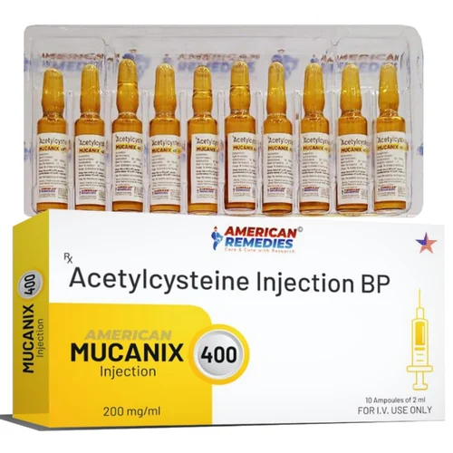 400 mg MUCANIX 400 Acetylcystteine BP Injection