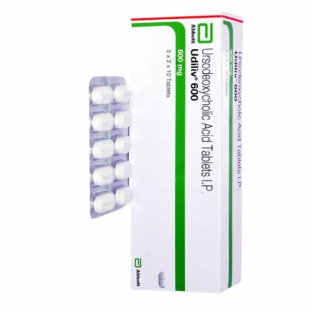 600 mg Udiliv 600 Ursodeoxycholic Acid I.P. Tablets