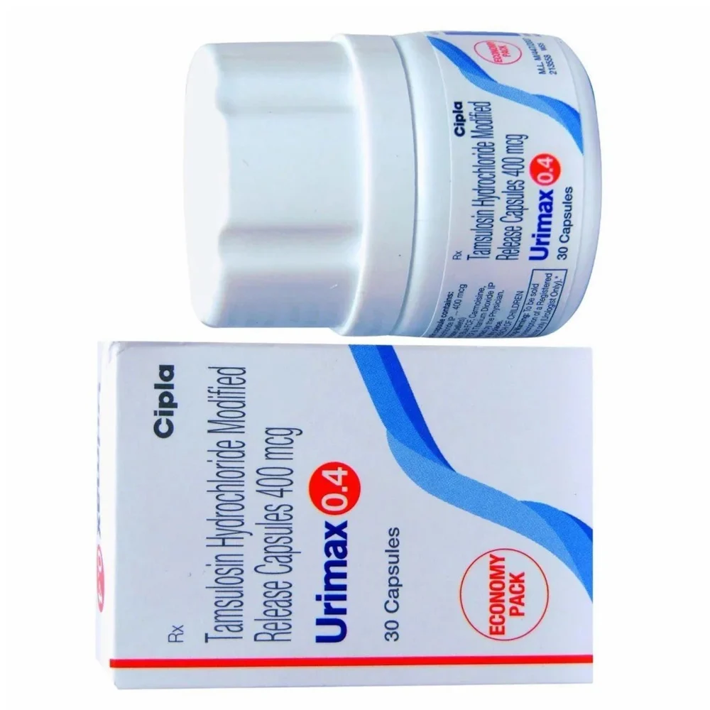 400 mcg Urimax 0.4 Tamsulosin Hydrochloride Modified Release Capsules