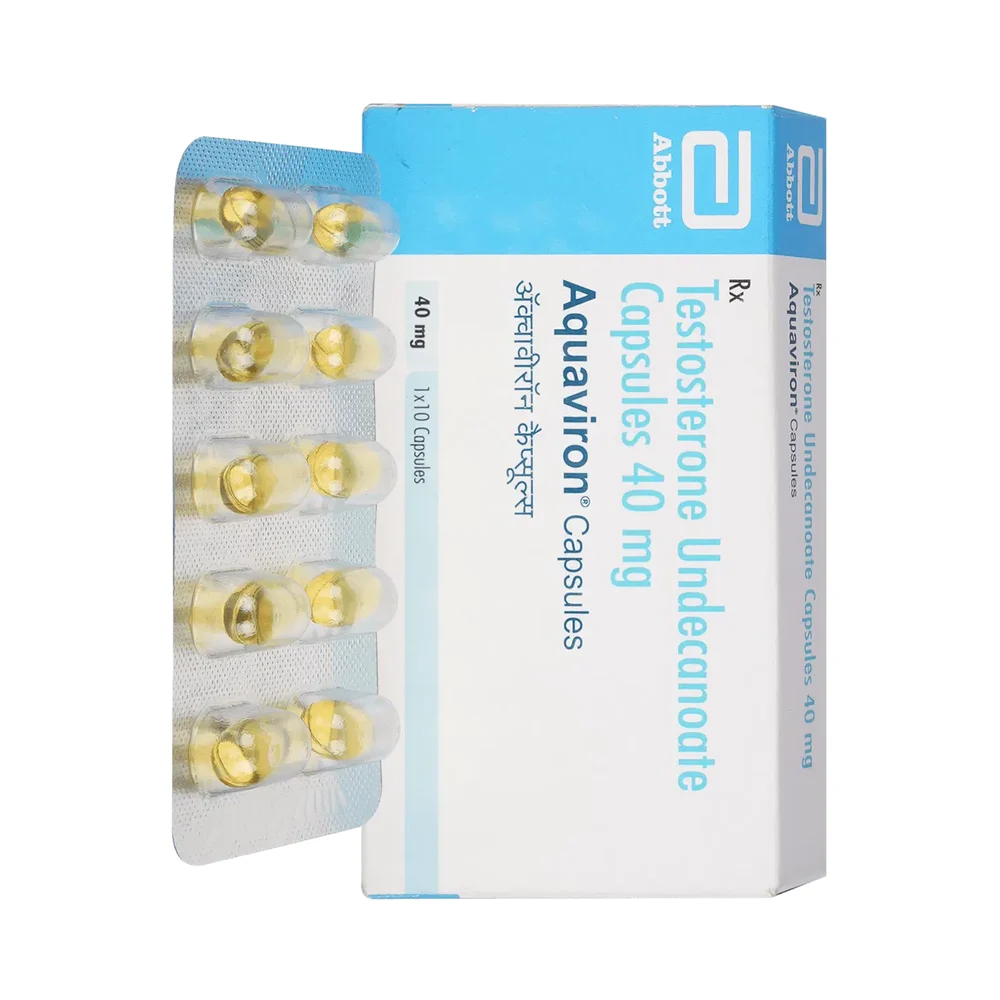 40 mg Aquaviron Testosterone Undecanoate Capsules - Available in India