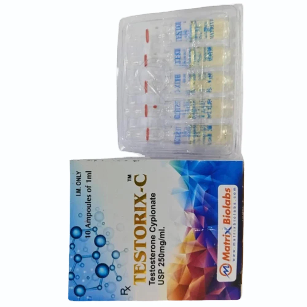 250 mg TESTORIX-C Testosterone Cypionate USP Injection