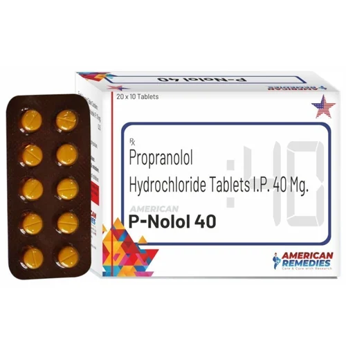 40 mg P-Nolol 40 Propranolol Hydrochloride I.P. Tablets