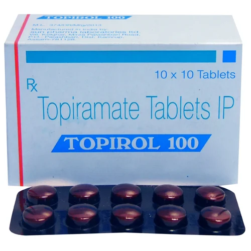 100 mg TOPIROL 100 Topiramate IP Tablets