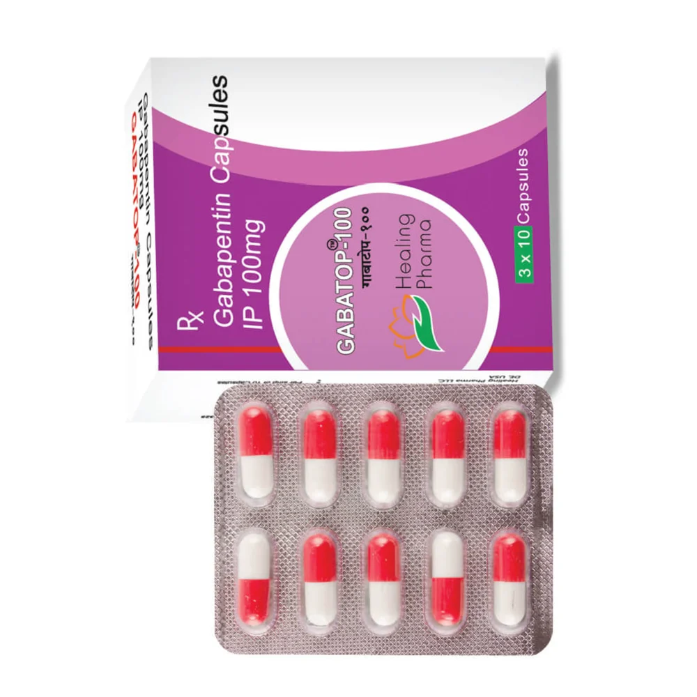 100 mg GABATOP-100 Gabapentin IP Capsules