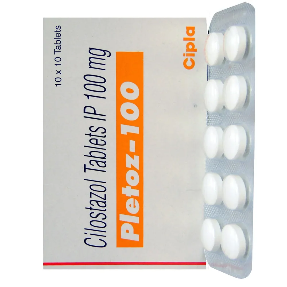 100 mg Pletoz-100 Cilostazol IP Tablets