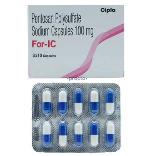 100 mg For-IC Pentosan Polysulfate Sodium Capsules