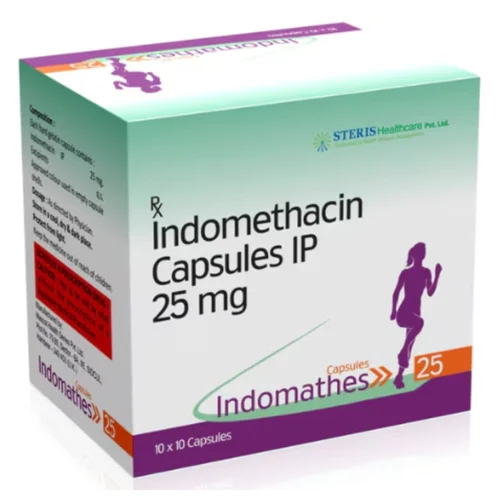 25 mg Indomathes Indomethacin IP Capsules