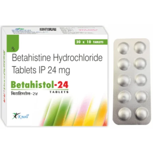 24 mg Betahistol-24 Betahistine Hydrochloride IP Tablets