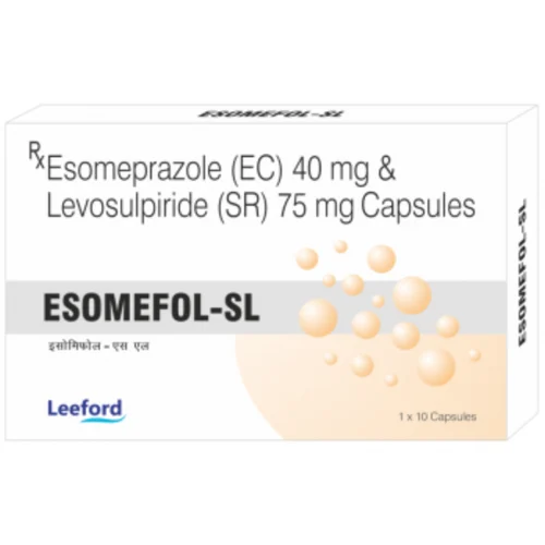 ESOMEFOL-SL Esomeprazole (EC) 40 mg & Levosulpiride (SR) 75 mg Capsules