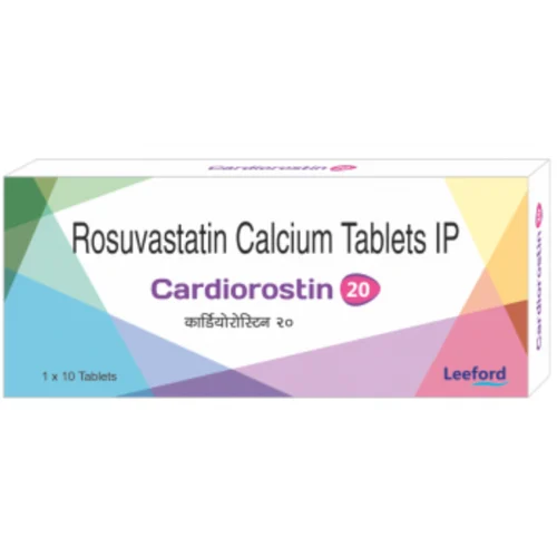 20 Mg Cardiorostin 20 Rosuvastatin Calcium IP Tablets