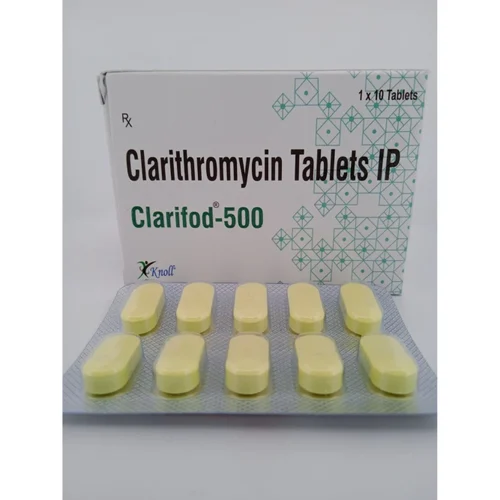 500 mg Clarifod-500 Clarithromycin IP Tablets