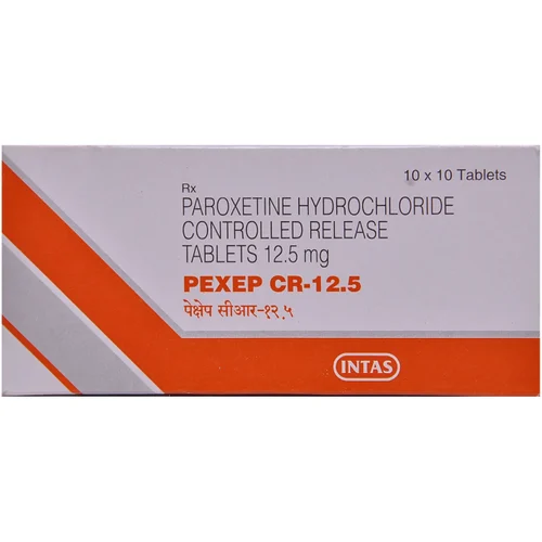 12.5 mg PEXEP CR-12.5 PAROXETINE HYDROCHLORIDE CONTROLLED RELEASE TABLETS