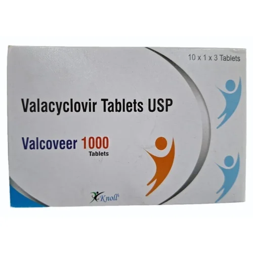 1000 mg Valcoveer 1000 Valacyclovir USP Tablets