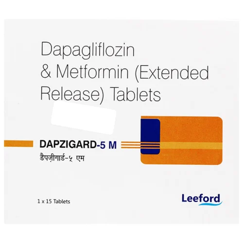 5 mg DAPZIGARD-5 M Dapagliflozin & Metformin (Extended Release) Tablets