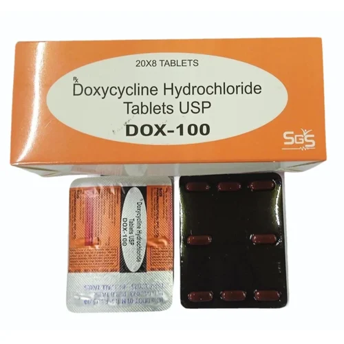 100 mg DOX-100 Doxycycline Hydrochloride USP Tablets
