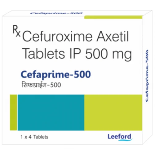 500 Mg Cefaprime-500 Cefuroxime Axetil IP Tablets