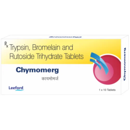 Chymomerg Trypsin, Bromelain and Rutoside Trihydrate Tablets - Available in India