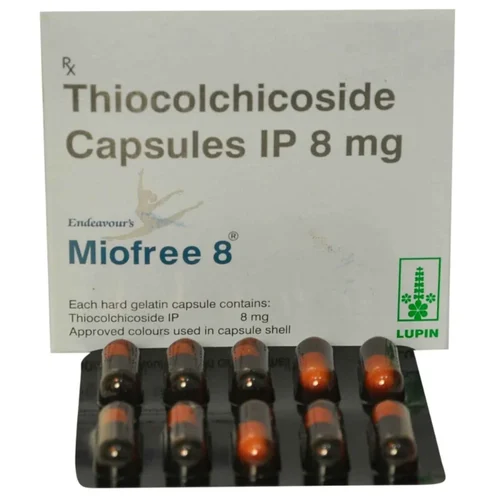 8 Mg Miofree 8 Thiocolchicoside IP Capsules - Available in India